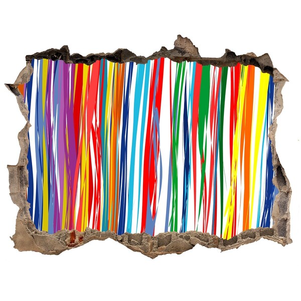 Sticker trou dans le mur Une explosion colorée de créativité