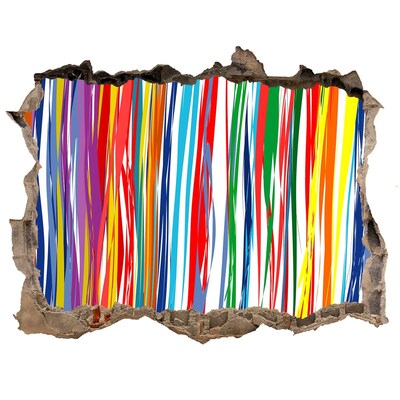 Sticker trou dans le mur Une explosion colorée de créativité