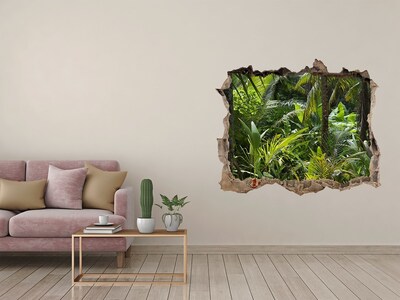 Autocollant mural trou Forêt tropicale pierre