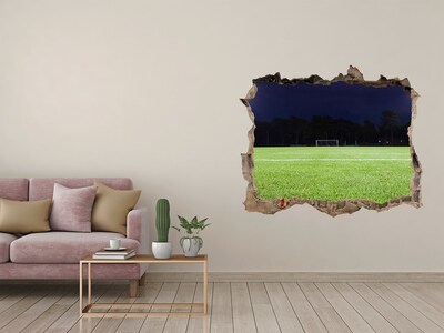 Autocollant mural trou Terrain de football la nuit