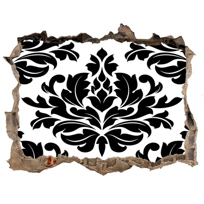 Sticker trou dans le mur Motif de style baroque