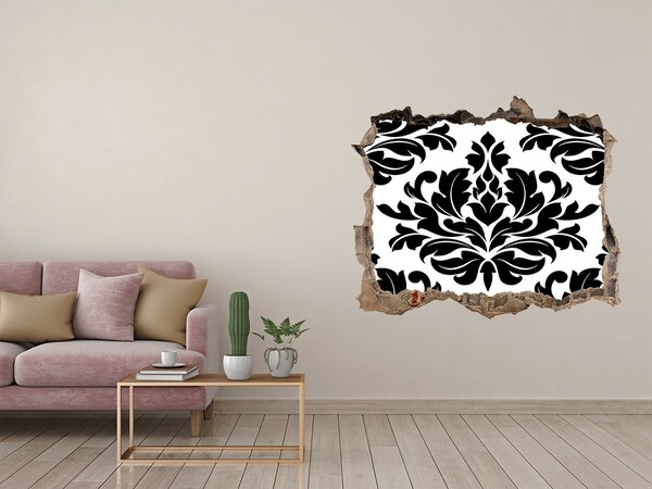 Sticker trou dans le mur Motif de style baroque