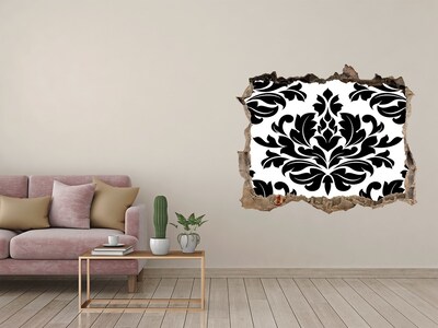 Sticker trou dans le mur Motif de style baroque