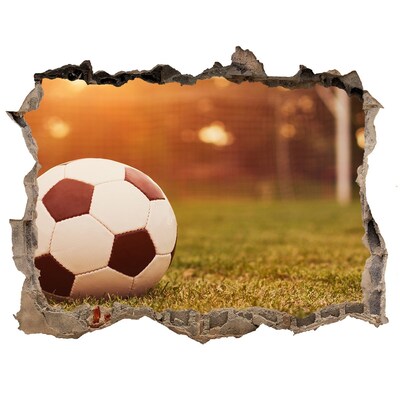 Sticker trou dans le mur Football sur le terrain