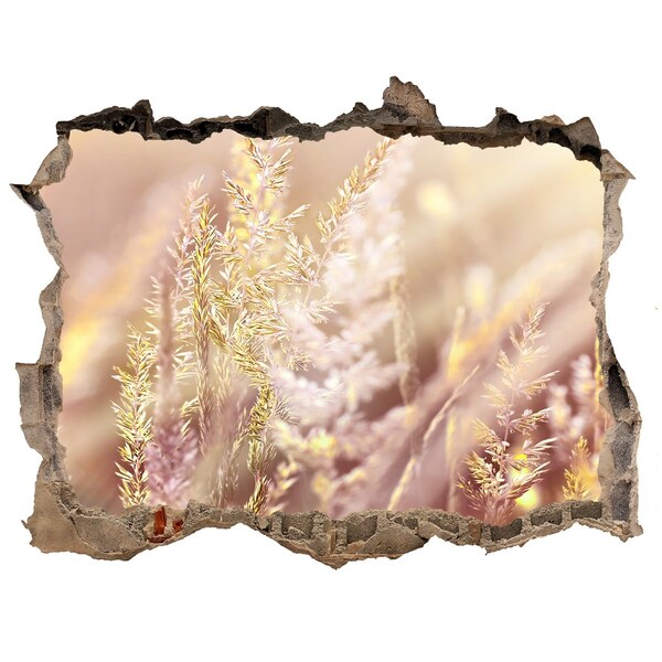 Autocollant à effet 3d trou Hautes herbes pierre