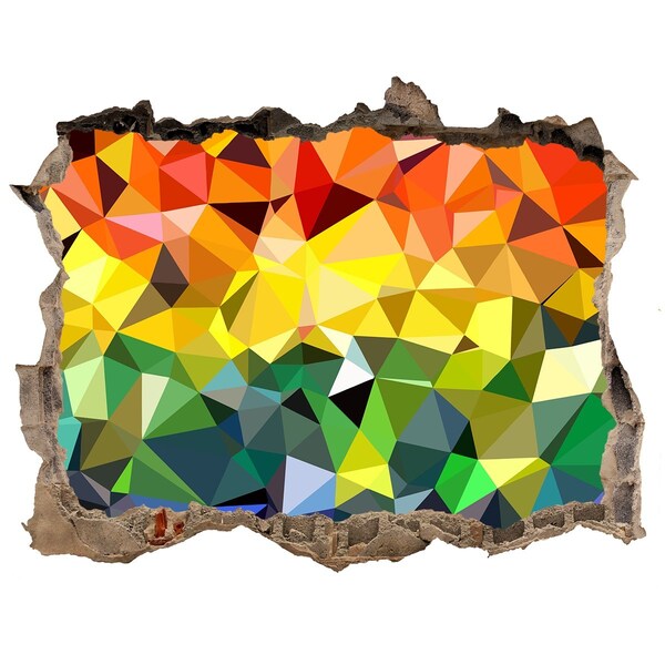 Sticker trou dans le mur trou coloré dans le mur