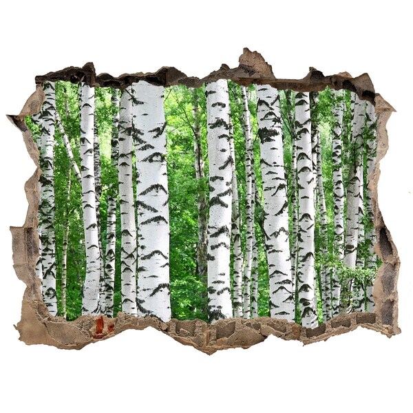 Autocollant mural trou Une oasis forestière cachée dans un mur