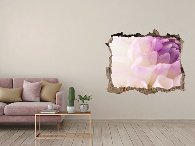 Sticker trou dans le mur Dalia blanche pierre