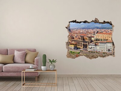 Autocollant mural trou Florence Italie pierre