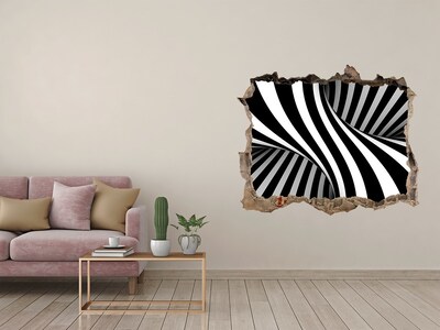 Sticker mural effet trou Vortex abstraction pierre