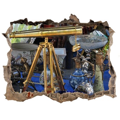 Sticker mural effet trou Antiquités dans une boutique mystérieuse