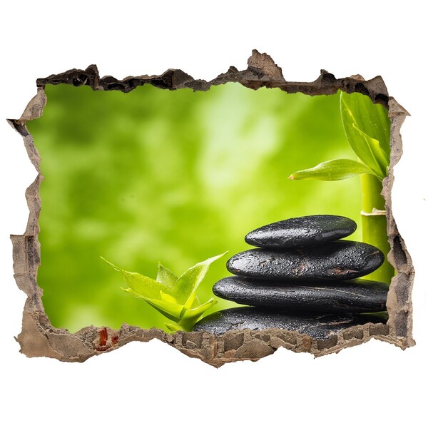 Autocollant mural trou Une oasis de paix avec des pierres