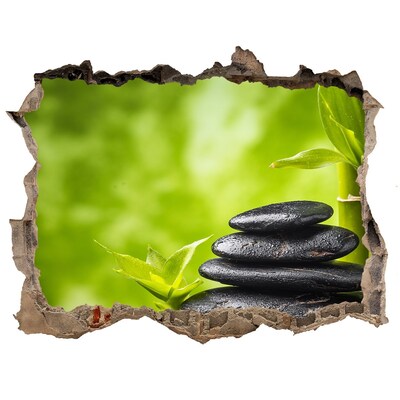 Autocollant mural trou Une oasis de paix avec des pierres