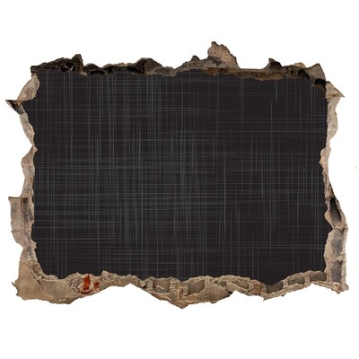 Sticker trou dans le mur Un mur en ruine donnant sur l'obscurité