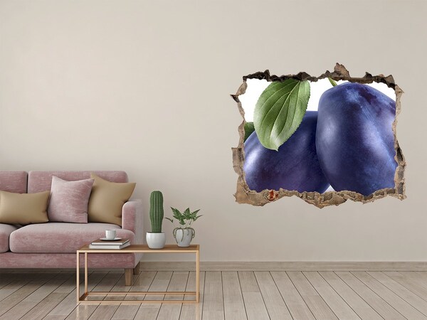 Sticker trou dans le mur Prunes juteuses