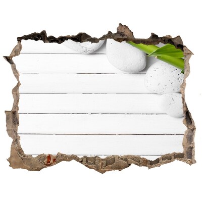 Autocollant mural trou Une oasis de verdure en béton