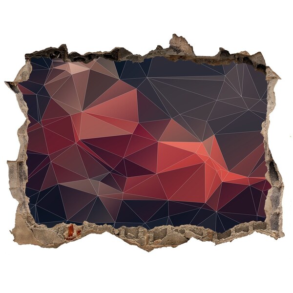 Autocollant à effet 3d trou Trou abstrait dans le mur