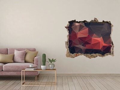 Autocollant à effet 3d trou Trou abstrait dans le mur
