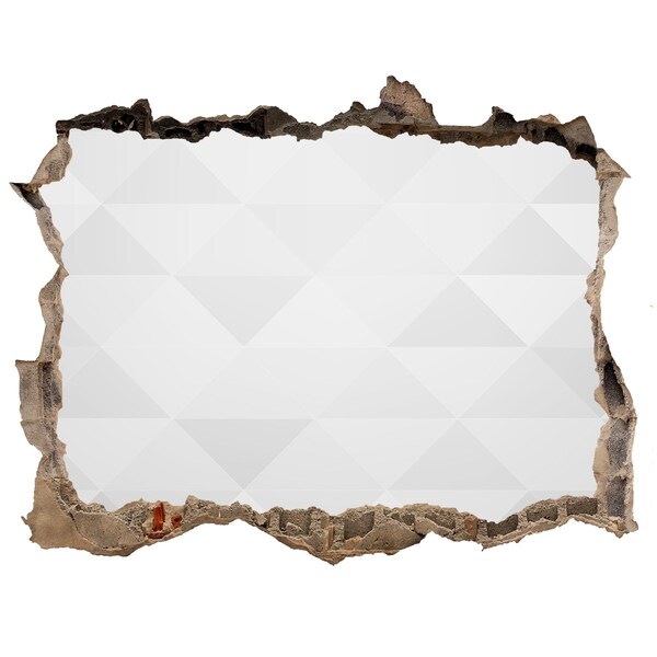 Sticker trou dans le mur Un mur en ruine donnant sur le vide