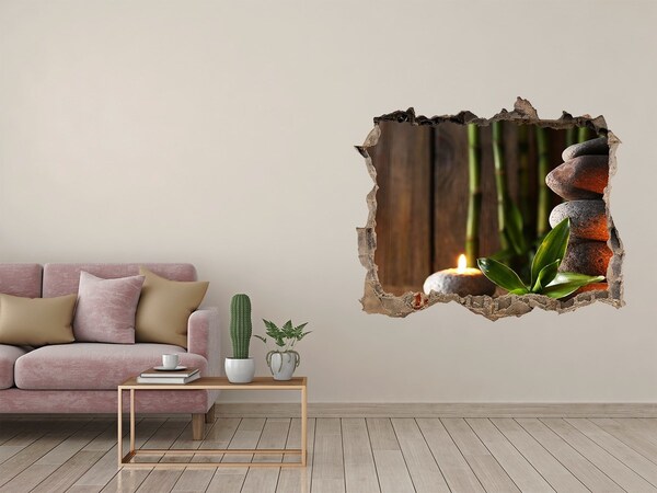 Sticker trou dans le mur Une oasis de paix