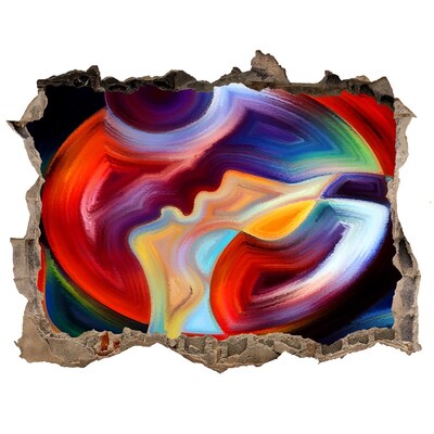 Autocollant mural trou Une danse colorée des émotions