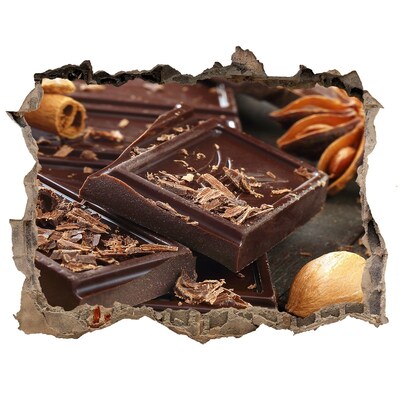 Autocollant à effet 3d trou Délice au chocolat