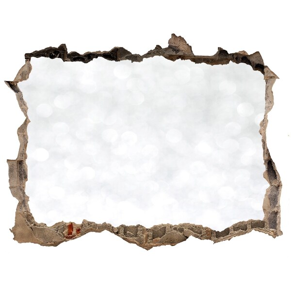 Sticker mural effet trou Mur brisé avec effet bokeh