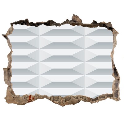 Autocollant mural trou Mur 3D moderne