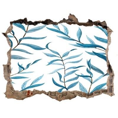 Sticker trou dans le mur Une oasis de verdure en béton