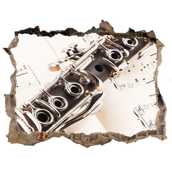 Sticker trou dans le mur Trou musical dans le mur