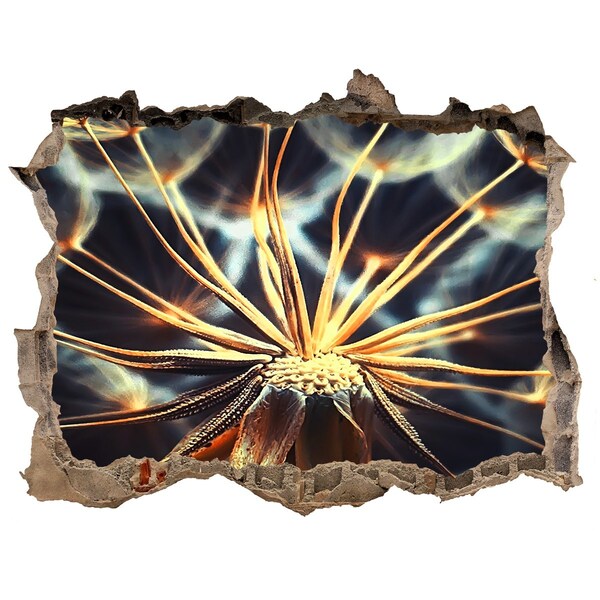 Autocollant mural trou Fleur du feu