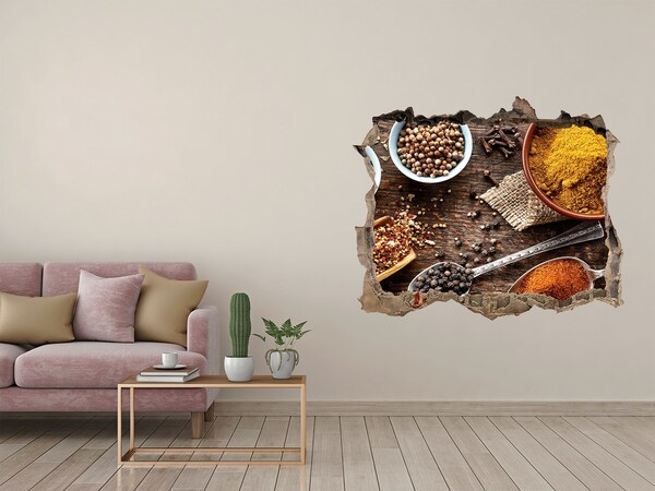 Sticker trou dans le mur épices de cuisine
