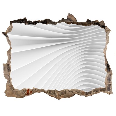 Sticker mural effet trou Lignes d'abstraction pierre