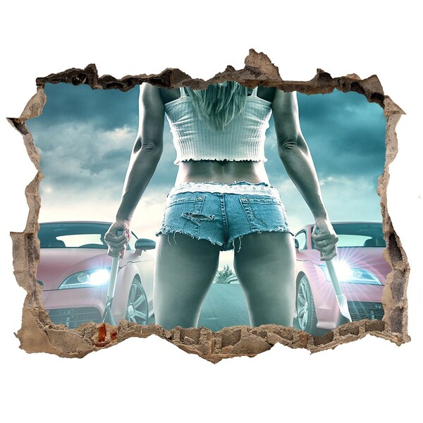 Sticker trou dans le mur Émotions intenses