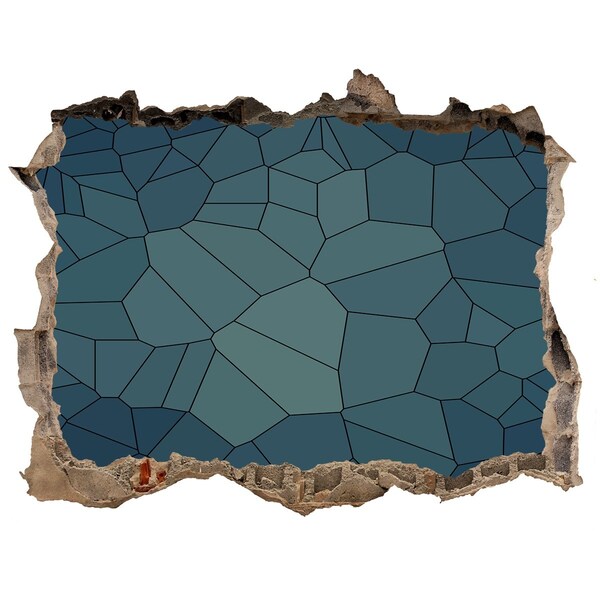 Sticker mural effet trou L'intérieur de la grotte rocheuse