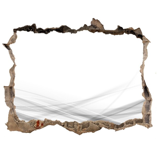 Autocollant à effet 3d trou Un mur en ruine donnant sur l'espace