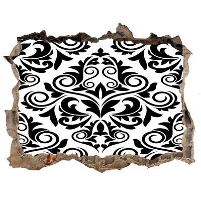 Autocollant mural trou Motif de style baroque