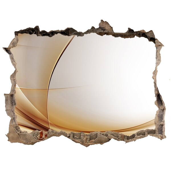 Sticker trou dans le mur espace abstrait derrière le mur