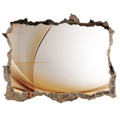 Sticker trou dans le mur espace abstrait derrière le mur