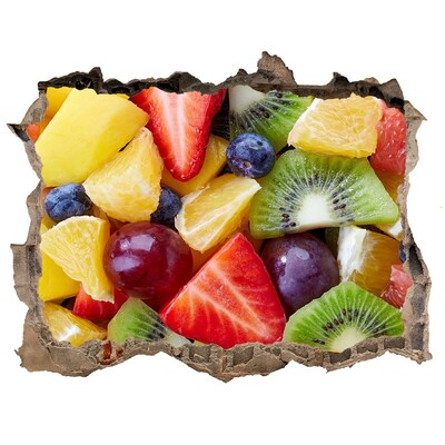 Sticker trou dans le mur Paradis fruitier en béton