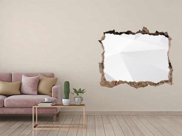 Sticker trou dans le mur Mur brisé avec reflet de lumière