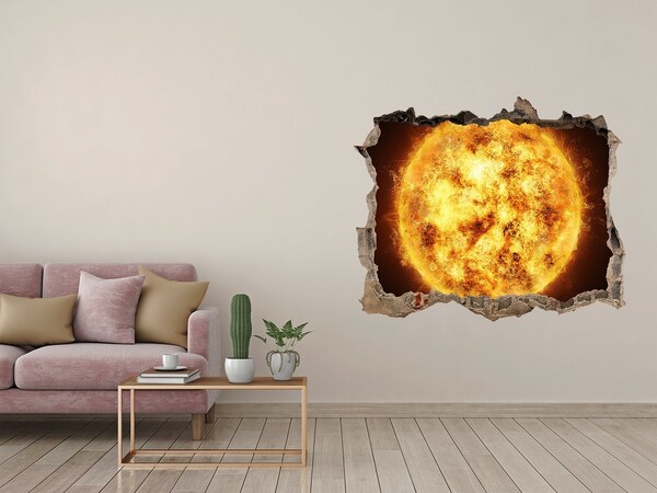 Autocollant mural trou explosion solaire