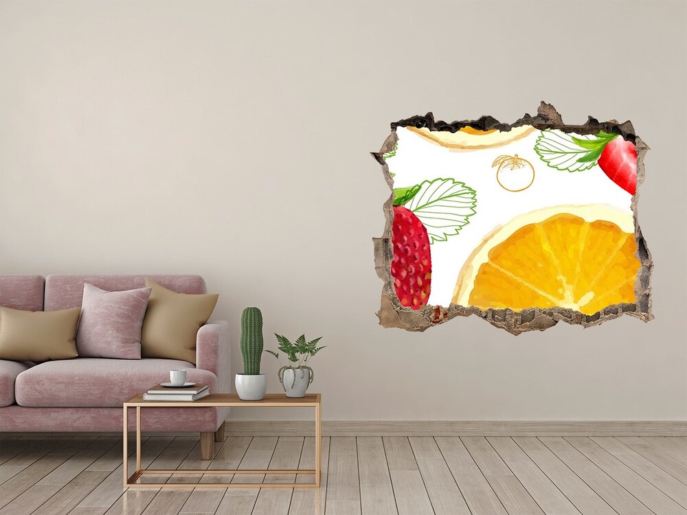 Autocollant mural trou Fruit pierre