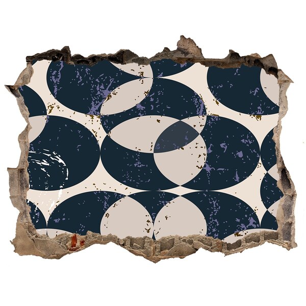 Autocollant mural trou Conception moderne de trou dans le mur