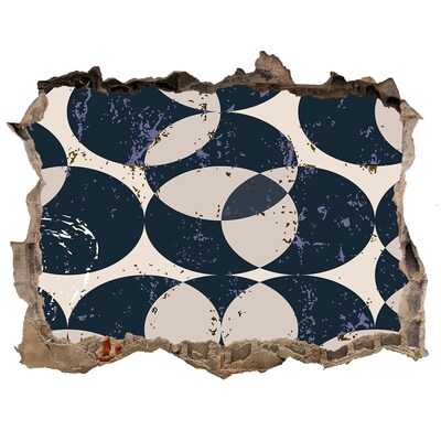 Autocollant mural trou Conception moderne de trou dans le mur