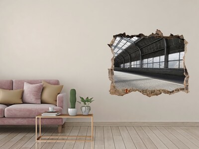 Autocollant mural trou Le charme urbain derrière le trou