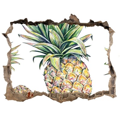 Autocollant à effet 3d trou Paradis de l'ananas