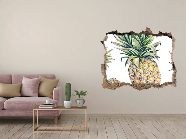 Autocollant à effet 3d trou Paradis de l'ananas