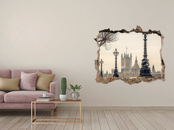 Sticker trou dans le mur Vue de Londres