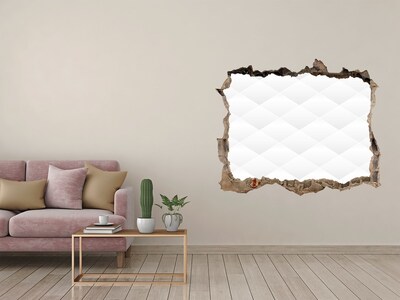 Autocollant à effet 3d trou Un mur en ruine surplombant le vide